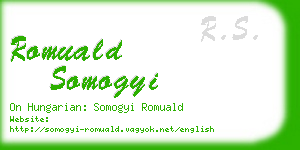romuald somogyi business card